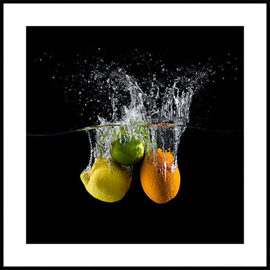 Citrus splash Plakat Plakat / 50x50cm