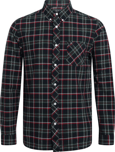 Fred Perry Fred Perry Tartan Shirt   Navy   M