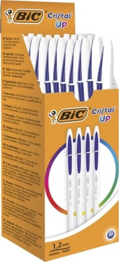 Bic Cristal Up - Kulepenn - Blå - 1.2 Mm (En Pakke 20)
