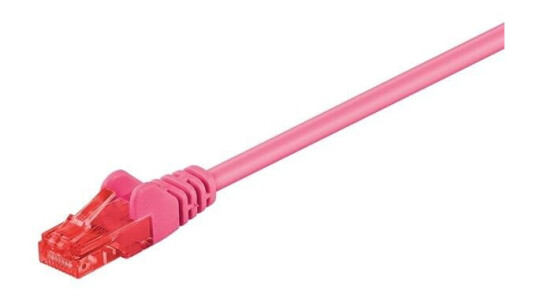 Pro LAN CAT 6 Nettverkskabel U/UTP 1,5m Magenta