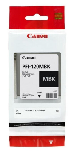 Canon Originale Blekkpatroner Canon Pfi-120mbk Matt Tilbake Canon Originale Blekkpatroner Canon Pfi-120mbk Matt Tilbake