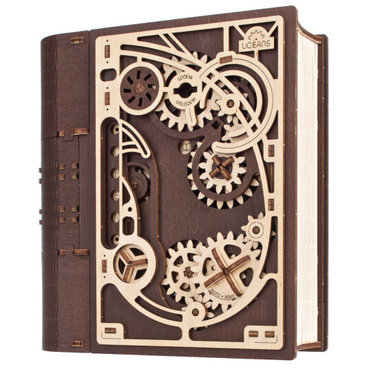 Ugears 3D Trebyggesett   263 deler   Book of Secrets
