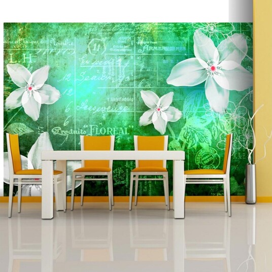 Fototapet Floral Notes III 100x70 - Artgeist sp. z o. o.