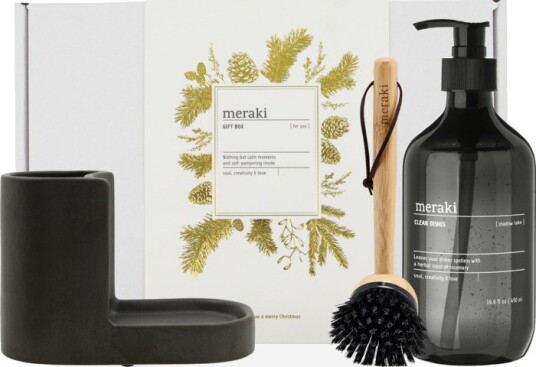 Meraki Gavesett rengjøringskit med holder,naturbørste og oppvaskmiddel 1L Shadow Lake Meraki Gavesett rengjøringskit med holder,naturbørste og oppvaskmiddel 1L Shadow Lake