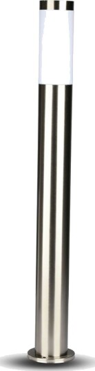 110cm LED hagelampe med sensor E27 sokkel IP44 rustfritt stål PIR sensor antrasitt grå