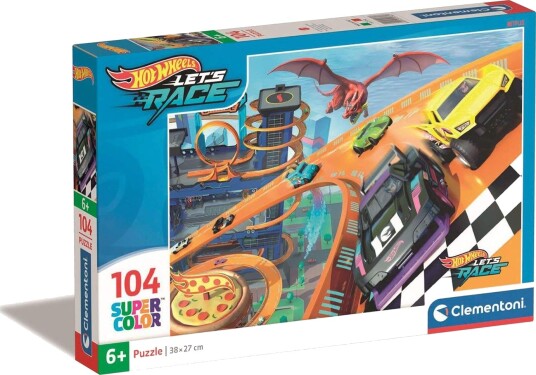 Clementoni 104 Stk Puslespill Kids Hotwheels