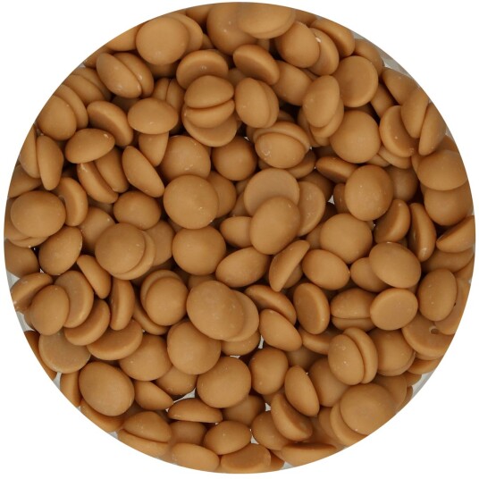 Funcakes Sjokolade Melts Gull 200g 