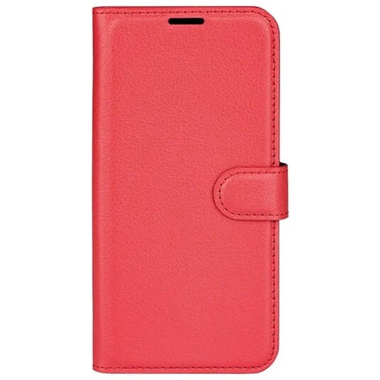 EIDERWOOD Motorola Edge 50 Ultra Litchi Skinn Flip Deksel m. Lommebok - Rød
