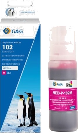 G&G Patrone Komp. Epson 102/C13t03r340 Tintentank Magenta