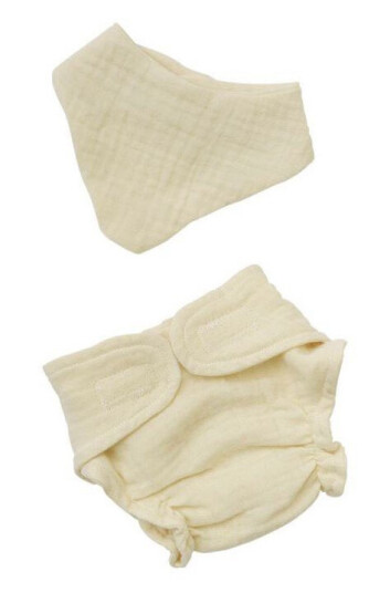 Heless Organic Cotton Dukkeklær 35 45cm Bleie og Smekke