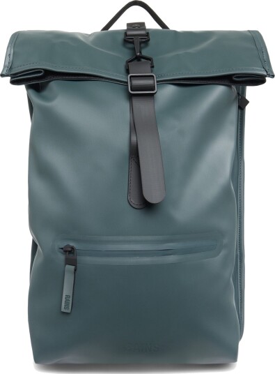 Rains Rolltop Rucksack W3 Green ONE SIZE Rains Rolltop Rucksack W3 Green ONE SIZE
