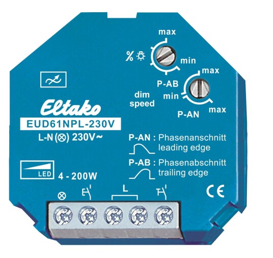 Eltako 61100832 Dimmer uten null 4 200 W Belysning