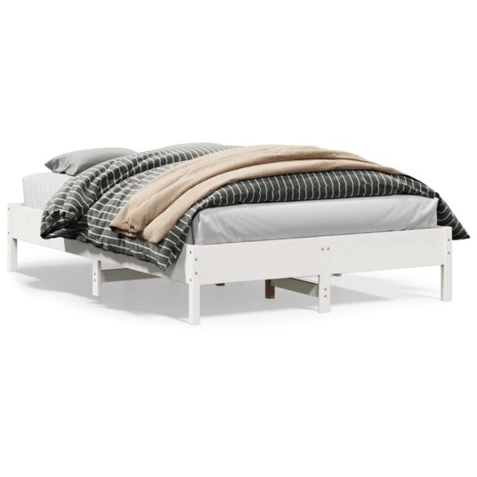  Sengeramme uten madrass hvit 140x200 cm heltre furu 8721012428645