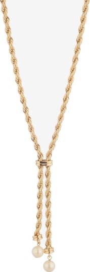 Lauren Ralph Lauren Nk 17In Rope Pearl Yneck- Gld/ White - GLD/ WHITE - One Size 43.18 cm