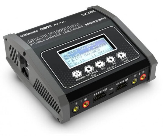 SkyRC D260 Ultimate Duo Charger 240VAC/12VDC 14A 2x130W SkyRC D260 Ultimate Duo Charger 240VAC/12VDC 14A 2x130W