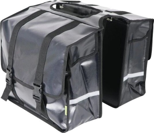 Sykkelveske Dresco Super Shopper dobbelt svart 40 L