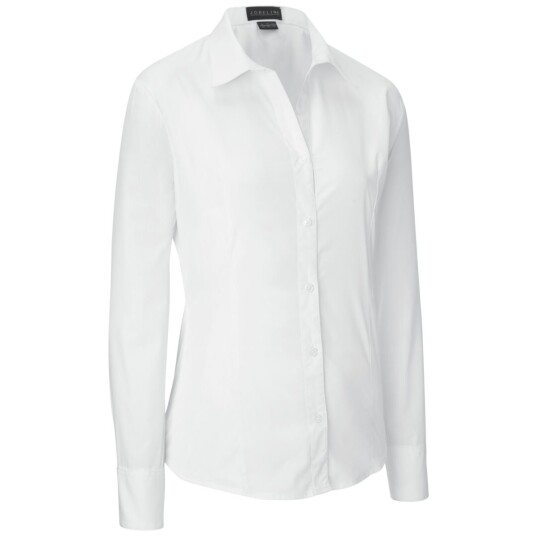 PULSIVA Tabea langermet dameskjorte Hvit 65% polyester 35% bomull PULSIVA Tabea langermet dameskjorte Hvit 65% polyester 35% bomull