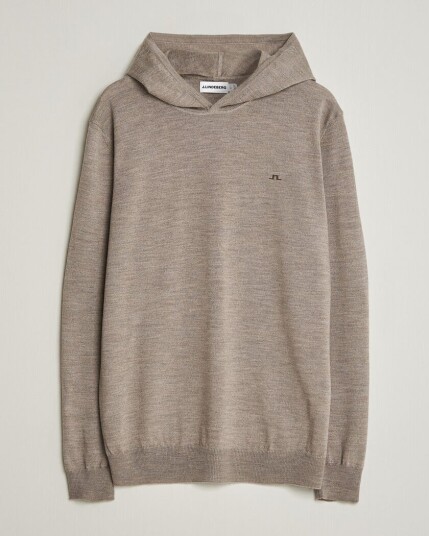 J.Lindeberg Karl Merino Hoodie Brindle Melange J.Lindeberg Karl Merino Hoodie Brindle Melange