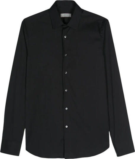 Canali Herre Skjorter Svart M,