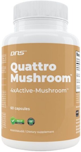 DNS Quattro Mushroom™ 1600 Mg - 60 Kapsler