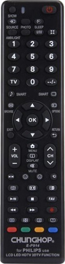 Fjernkontroll for Philips LED-Tv / LCD Tv - Universal Fjernkontroll for Philips LED-Tv / LCD Tv - Universal