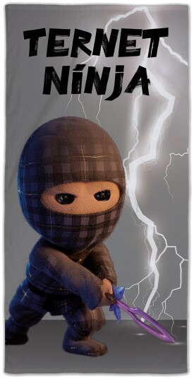 Licens Ternet Ninja håndkle - 70x140 cm - 100% bomull - Mykt badehåndkle med Ternet Ninja og glidelås Licens Ternet Ninja håndkle - 70x140 cm - 100% bomull - Mykt badehåndkle med Ternet Ninja og glidelås