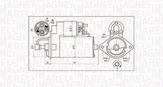 Starter MAGNETI MARELLI 063720984010 Starter MAGNETI MARELLI 063720984010