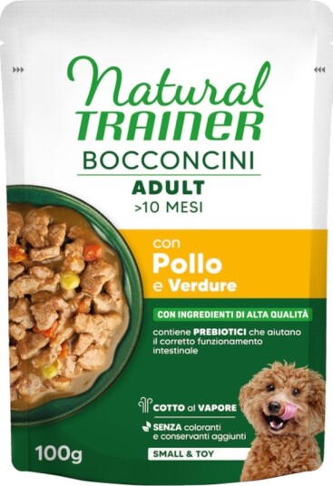 Natural Trainer Våtfôr Adult Bocconcini Small & Toy Biter I Saus Sparepakke Kylling 12 X 100 G Natural Trainer Våtfôr Adult Bocconcini Small & Toy Biter I Saus Sparepakke Kylling 12 X 100 G