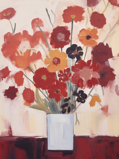 Plakat Livlig Blomsterkunst