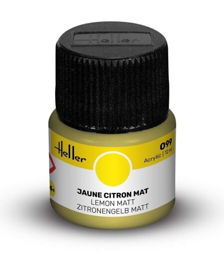 Heller Akryl No 99 Lemon - Matt 12ml