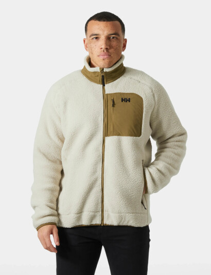Helly Hansen Panorama Pile Block Jacket - Cream - XXL