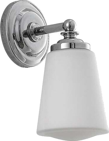 Arcchio Mahdi vegglampe til bad, glasskjerm, krom Arcchio Mahdi vegglampe til bad, glasskjerm, krom