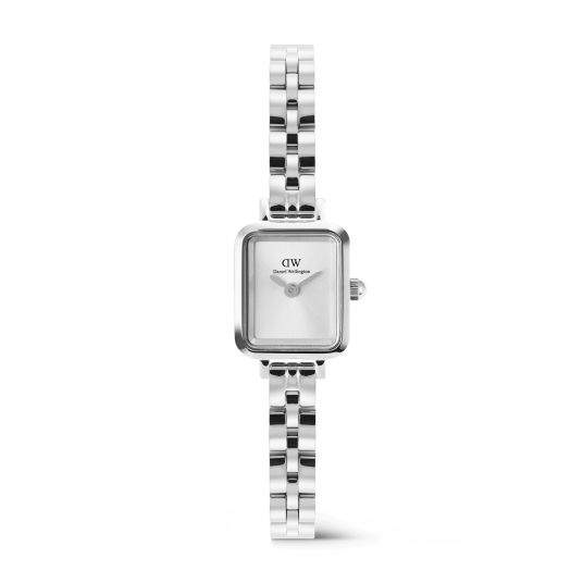 Daniel Wellington DW Watch Quadro Mini Arch 3 link White Sunray Silver 15.4X18.2mm