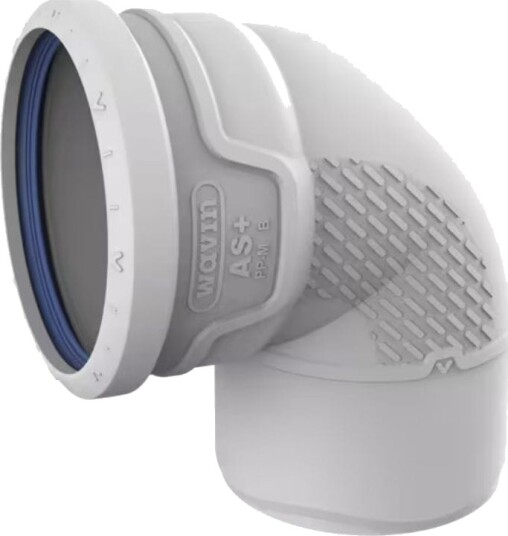 Wavin AS+ 110mm Bøying 87° Støyreduserende Dreneringssystem