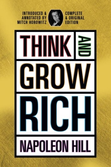 Think and Grow Rich Complete and Original Signature Edition