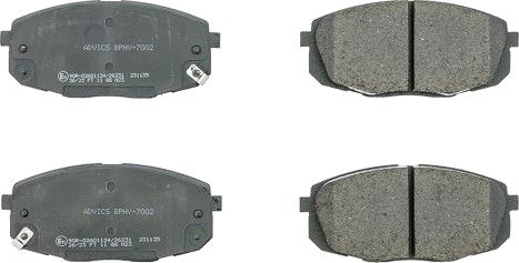 Bremseklosser AISIN BPHY-7002