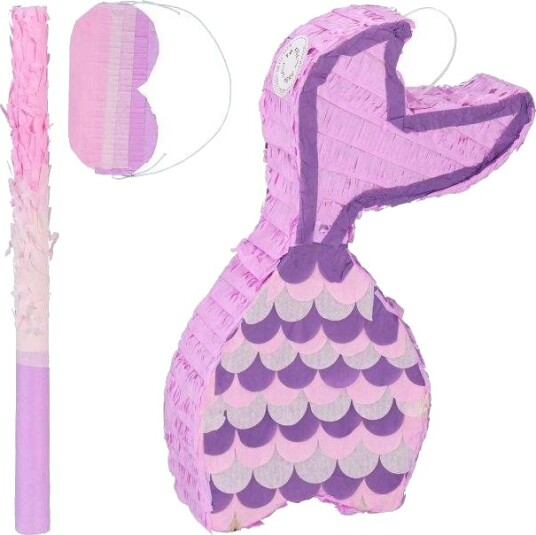 Rxs Havfrue pinata med slikkepinne og maske 10050336