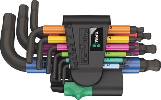 Wera 950/9 L-nøkkelsett med Hex-Plus Teknologi - 9 Deler Wera 950/9 L-nøkkelsett med Hex-Plus Teknologi - 9 Deler