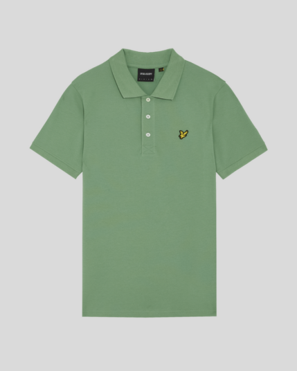 ENKEL PIQUÉ POLO   SMOKE GREEN