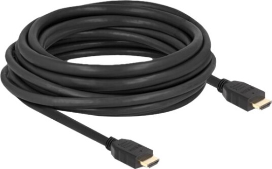 Delock Høyhastighets Hdmi Kabel Med Ethernet Hdmi Hann Til Hdmi Hann 7,0 M Svart Støtter 8K 60 Hz Opptil 48 Gbps Dataoverføringshastighet 82005