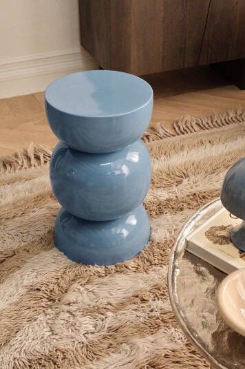 Ellos Home Krakk Rulle Ø 30 cm Blå Ellos Home Krakk Rulle Ø 30 cm Blå