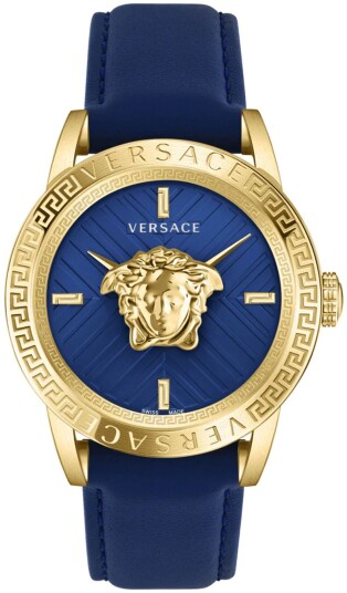 Versace Herreklokke VESN00322 V Code Blå/Lær Ø43 mm Versace Herreklokke VESN00322 V Code Blå/Lær Ø43 mm