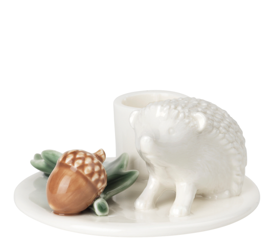 Dottir Winter Stories lysestake pinnsvin hvit porselen 9.5 cm Dottir Winter Stories lysestake pinnsvin hvit porselen 9.5 cm