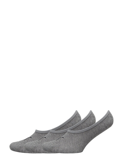 PUMA Puma Unisex Footie 3P - Grey - 35-38