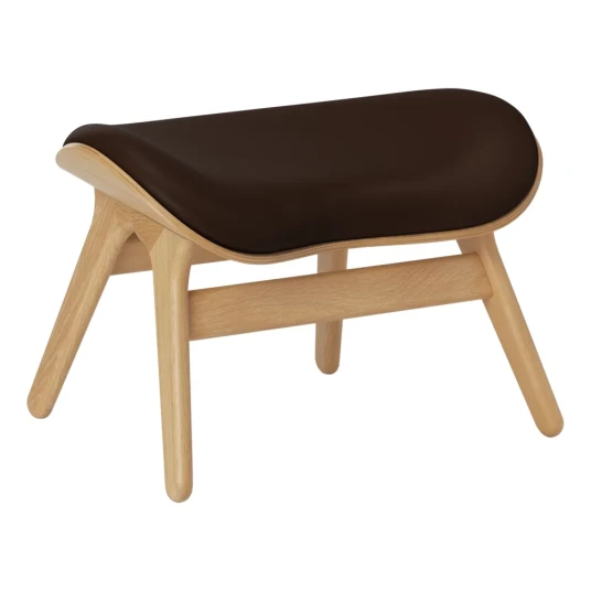 Umage A Conversation Piece Ottoman Fotskammel Oak/Umage Leather Brown Umage A Conversation Piece Ottoman Fotskammel Oak/Umage Leather Brown