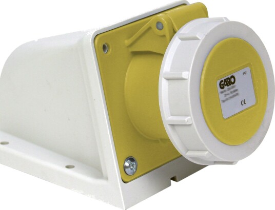 Garo Stikkontakt Uiv 216-4 S + Ru IP67, 3-Polet, 16 A Gul, 4 H