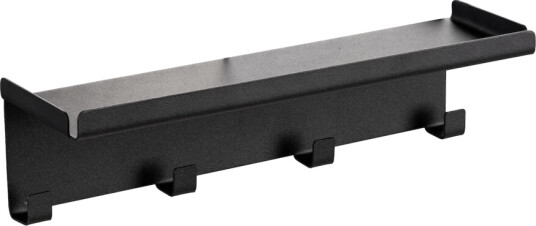 WENKO OUTDOOR MAGNETISK KNAGGREKKE M/4 KNAGGER+HYLLE SORT