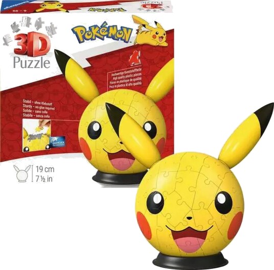 Ravensburger Pikachu Med Ører 72P Yellow ONE SIZE Ravensburger Pikachu Med Ører 72P Yellow ONE SIZE
