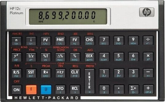 HP 12c Platinum Financial Calculator / F2231AA