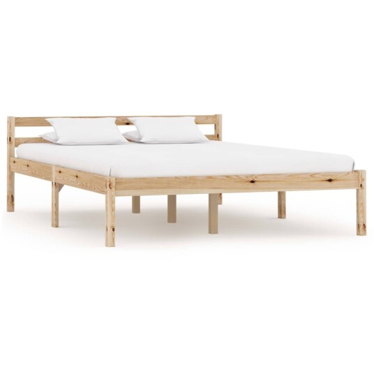 vidaXL Sengeramme heltre furu 120x200 cm